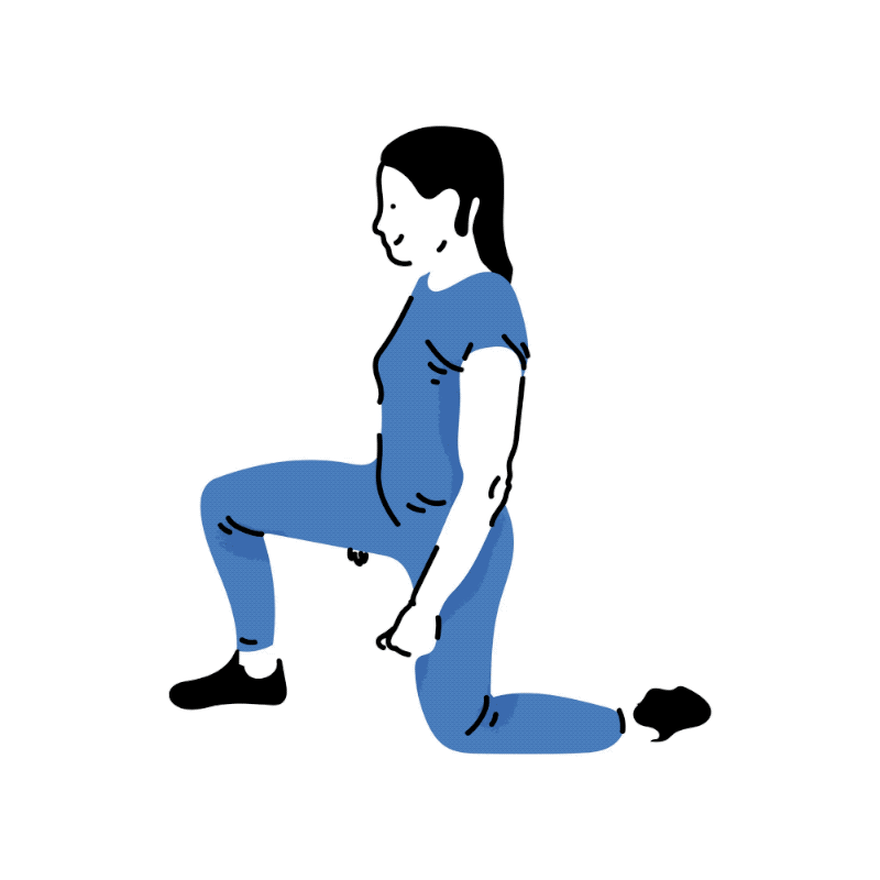 Lesson 4,Half-kneeling hip flexor stretche
